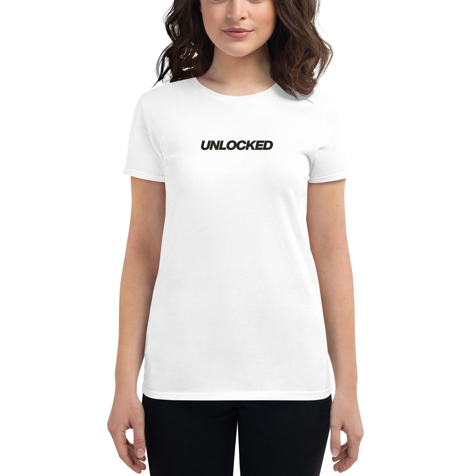 Unlocked Women's Short-Sleeve T-shirt White / S Shirts & Tops Jolly & Goode