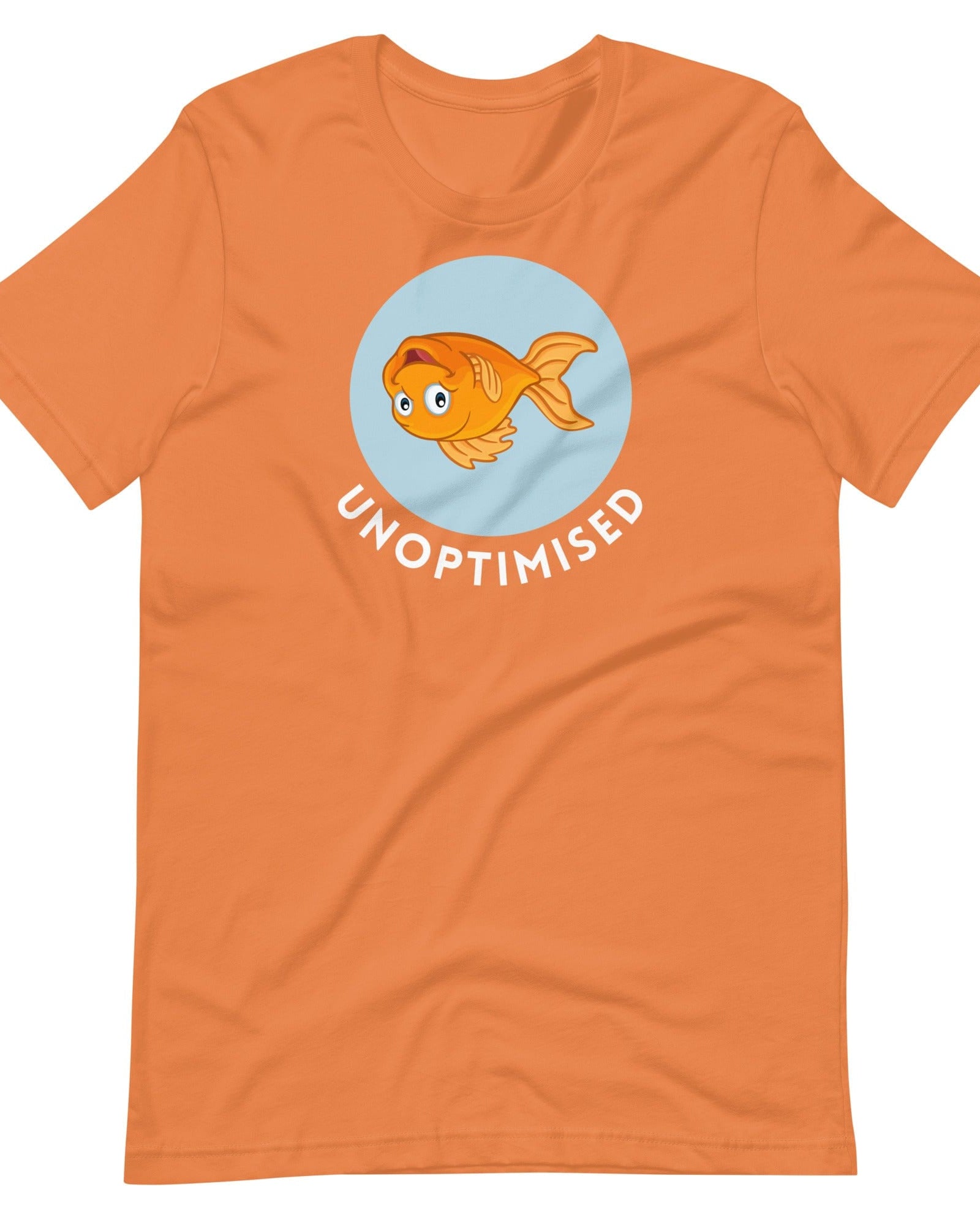 Unoptimised Goldfish T-shirt Burnt Orange / S Shirts & Tops Jolly & Goode
