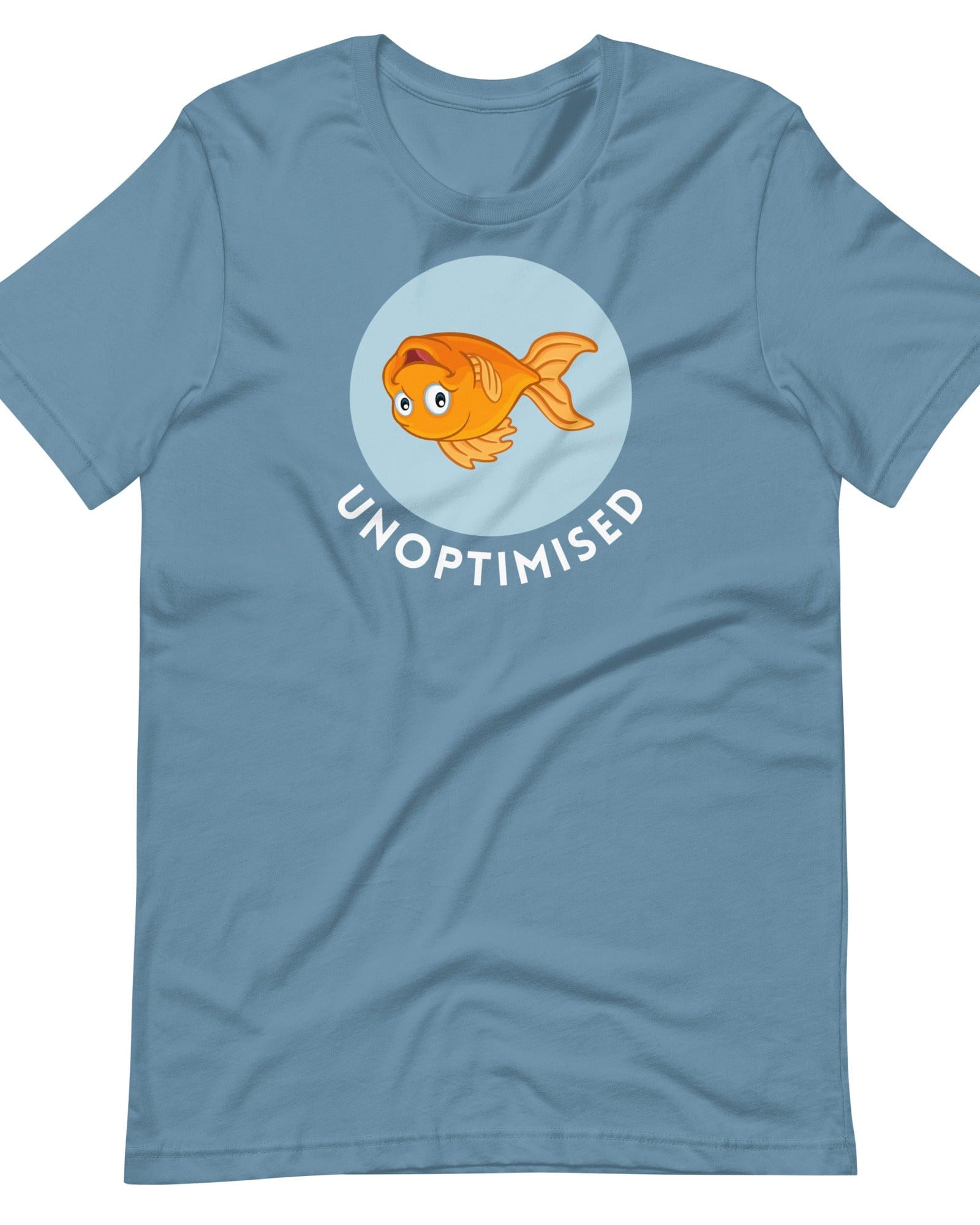 Unoptimised Goldfish T-shirt Steel Blue / S Shirts & Tops Jolly & Goode