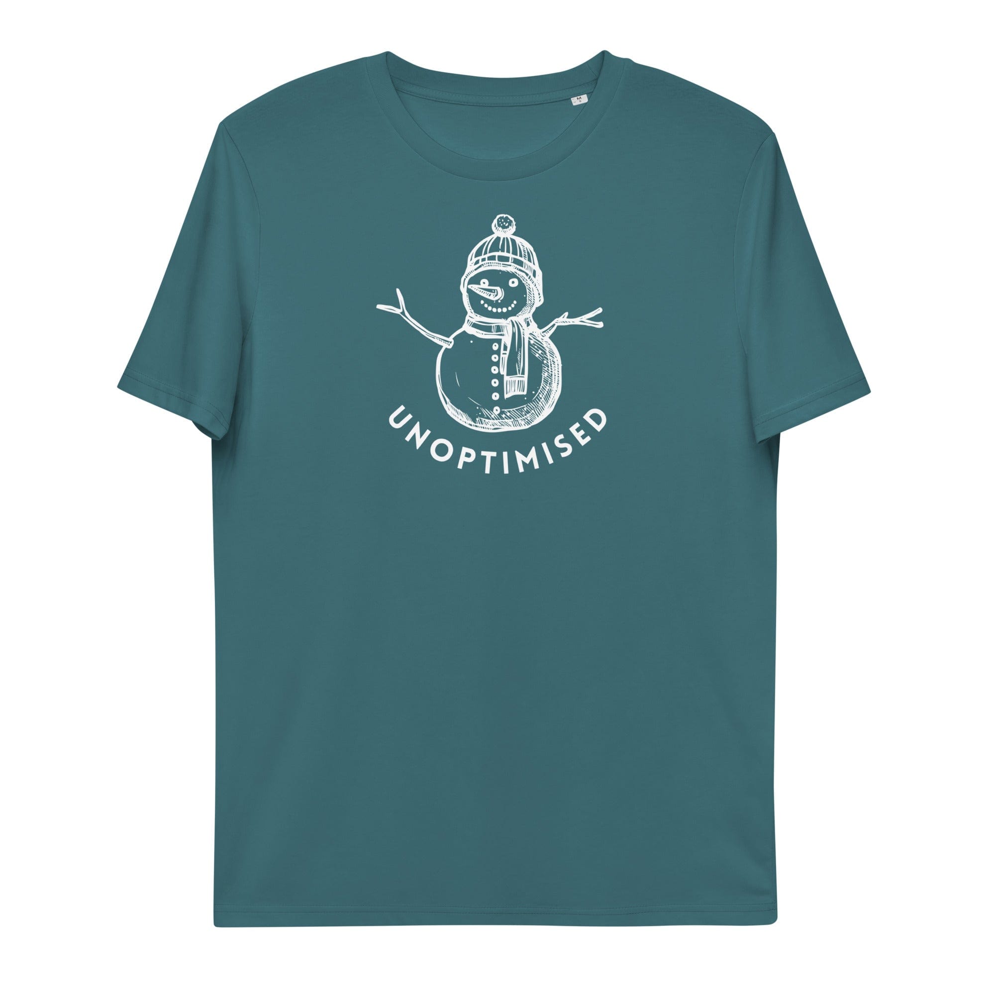Unoptimised Snowman T-shirt | Organic | Unisex Stargazer / S Jolly & Goode