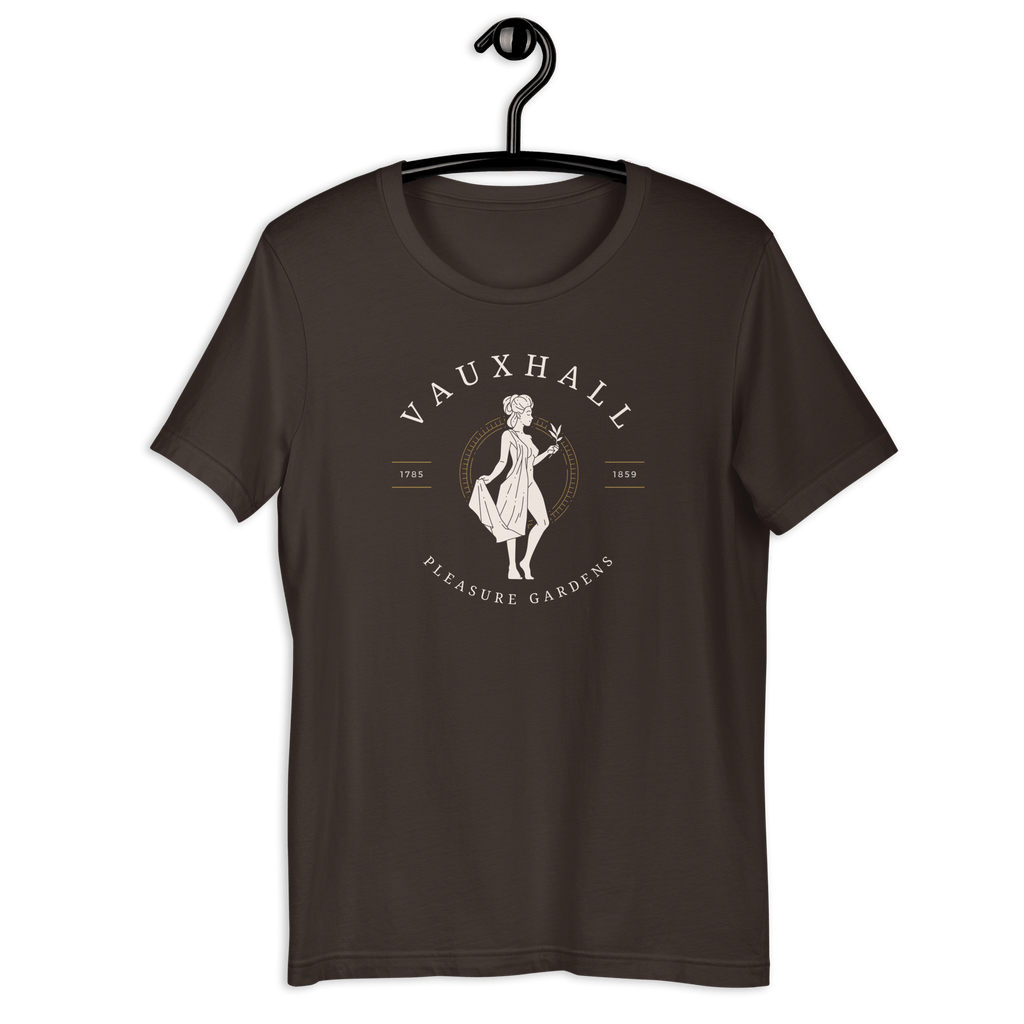 Vauxhall Pleasure Gardens T-shirt | Unisex Brown / S Shirts & Tops Jolly & Goode