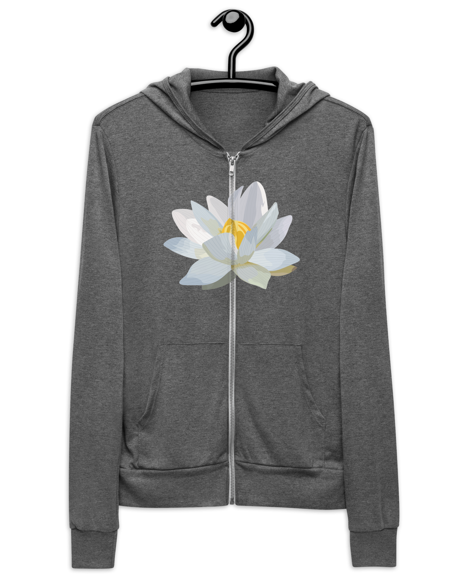 Water Lily Zip Hoodie Grey Triblend / XS Outerwear Jolly & Goode