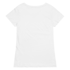 White On White Flower Women’s Organic T-shirt Shirts & Tops Jolly & Goode