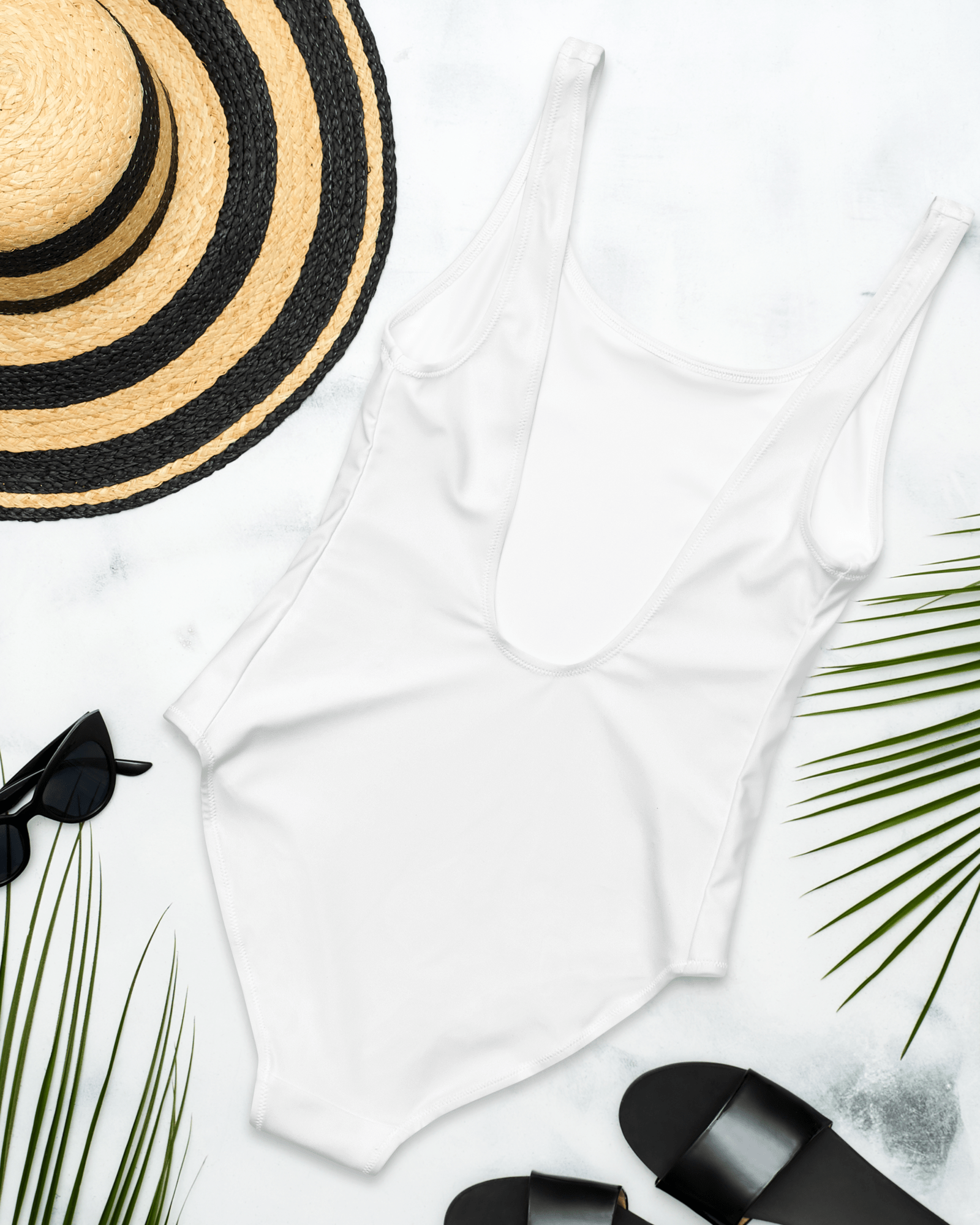 White On White Swimsuit | One-Piece Swimwear Jolly & Goode