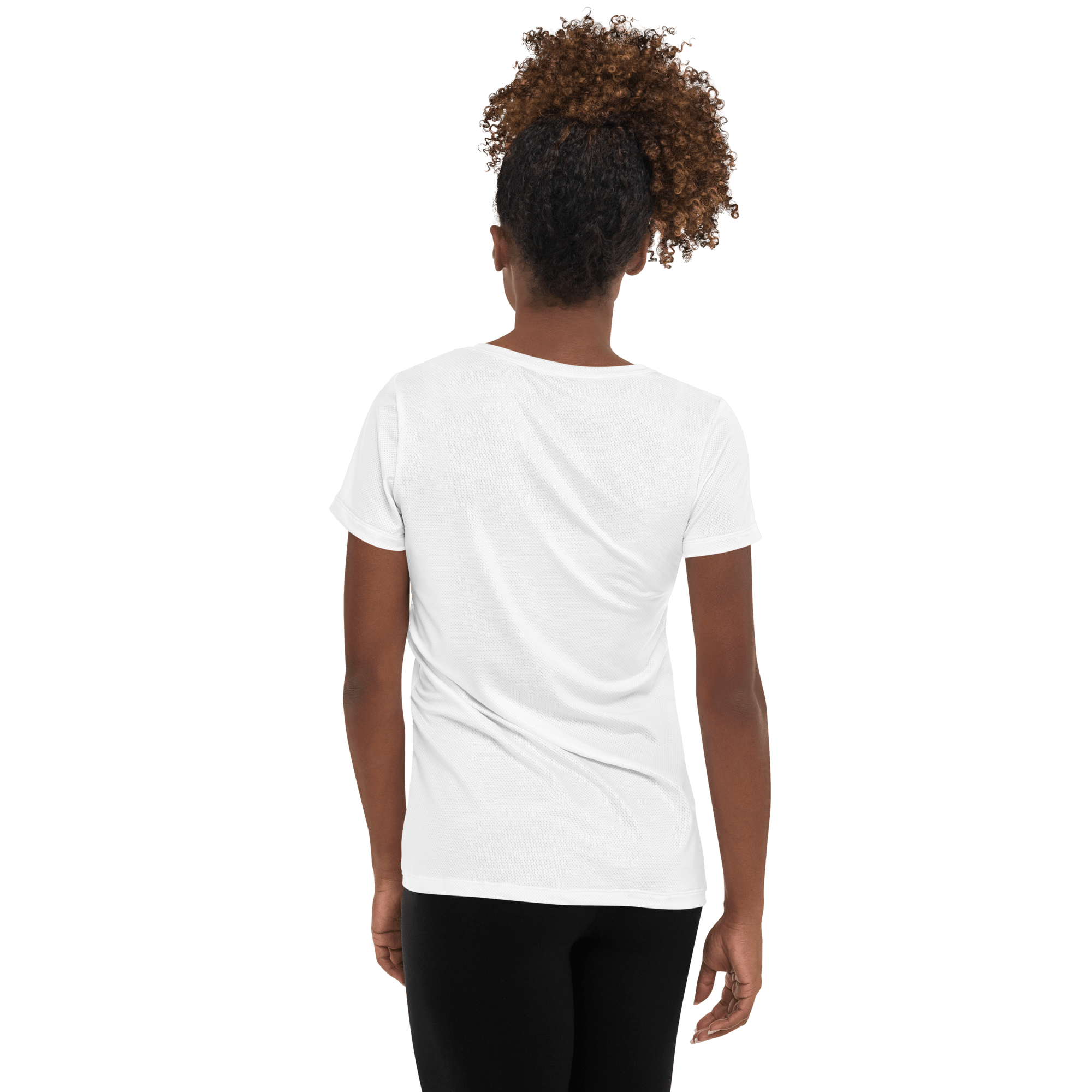 White On White Women's Athletic T-shirt Activewear Jolly & Goode