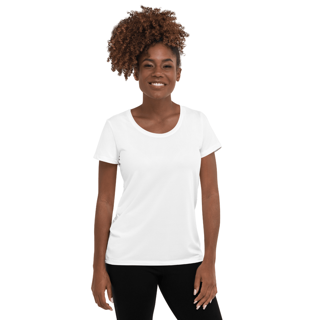 White On White Women's Athletic T-shirt XS Activewear Jolly & Goode