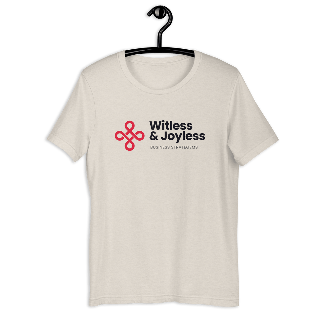 Witless & Joyless T-shirt Heather Dust / S Shirts & Tops Jolly & Goode