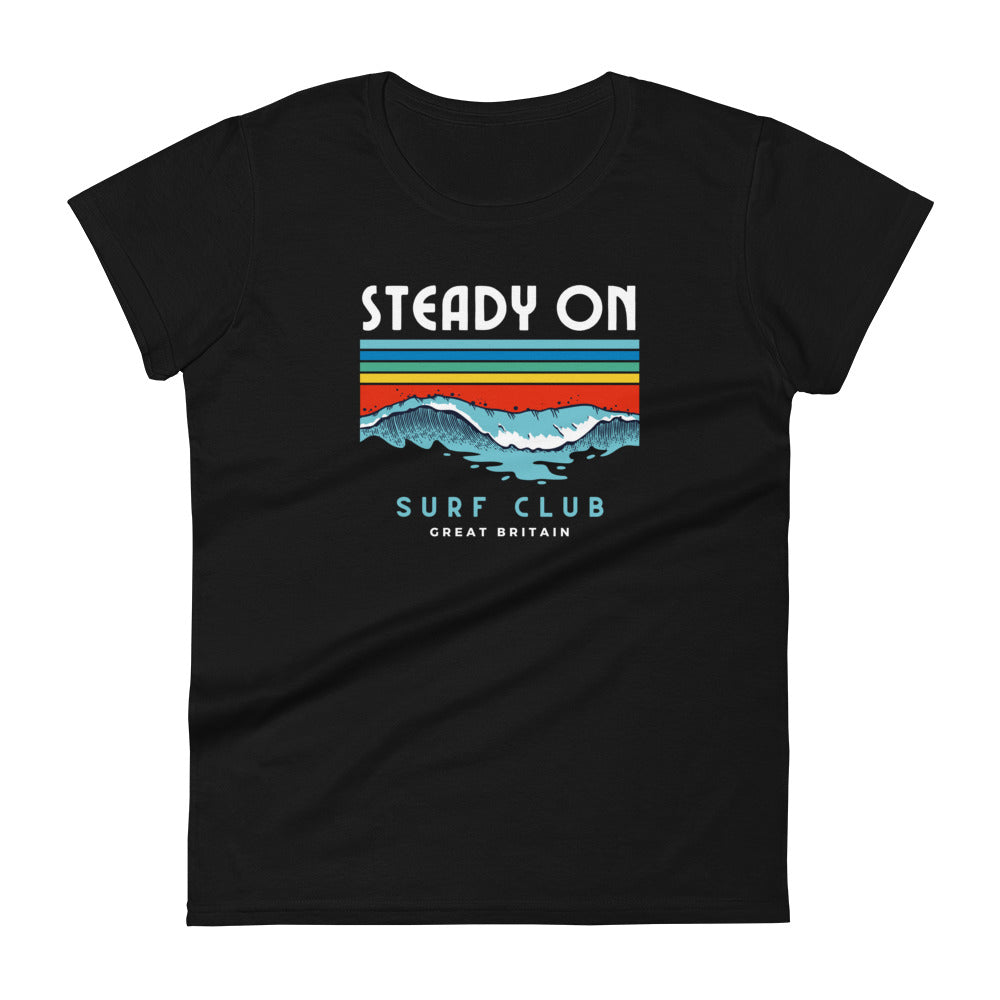 Steady On Surf Club Great Britain | Big Wave | Women's T-shirt